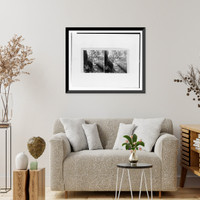Historic Framed Print, Logging scene in Washington.Kinsey & Kinsey photo.,  17-7/8" x 21-7/8"