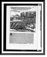 Die Indianer greiffen die Spanier an, Historic Print