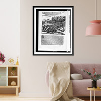 Die Indianer greiffen die Spanier an, Historic Print