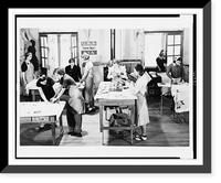 Young women putting print on cloth as vocational training under the National Youth Administration resident project, Camp Roosevelt, Ocala, Florida Classic, Historic Print