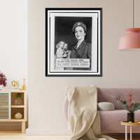 Historic Framed Print, U.S. Cadet Nurse Corps. A lifetime education free for high school graduates who qualify.Alex Ross.,  17-7/8" x 21-7/8"