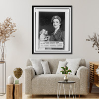 Historic Framed Print, U.S. Cadet Nurse Corps. A lifetime education free for high school graduates who qualify.Alex Ross.,  17-7/8" x 21-7/8"