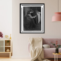 Historic Framed Print, The bashful child.Clarence H. White '98.,  17-7/8" x 21-7/8"