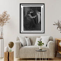 Historic Framed Print, The bashful child.Clarence H. White '98.,  17-7/8" x 21-7/8"