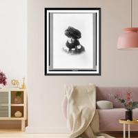 Historic Framed Print, [Vinnie Ream Hoxie, head-and-shoulders portrait, facing left] - 2,  17-7/8" x 21-7/8"