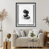 Historic Framed Print, [Vinnie Ream Hoxie, head-and-shoulders portrait, facing left] - 2,  17-7/8" x 21-7/8"