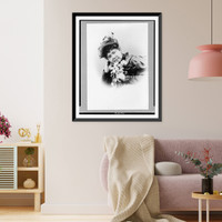 Historic Framed Print, [Vinnie Ream Hoxie, half-length portrait, facing front],  17-7/8" x 21-7/8"