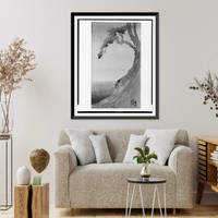 Embankment, showing bay in rainstorm.Bertha Lum. - 2, Vintage Poster