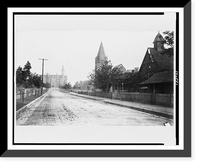 Addison Avenue looking north at Fisk University, Nashville, Tennessee, showing Jubilee Hall, Fisk memorial chapel, and the Daniel Hand Model School Classic, Antique Poster