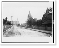 Addison Avenue looking north at Fisk University, Nashville, Tennessee, showing Jubilee Hall, Fisk memorial chapel, and the Daniel Hand Model School Classic, Antique Poster