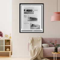 Composite of three photos of Sloane School of Aviation and airplanes Classic, Historic Print