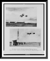 Voisin airplane. Paulhan, winner altitude contest, Rheims, France, Aug. 28, 1909.lower photo by H.M. Benner, Hammondsport, N.Y, Antique Poster