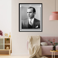 James William Fulbright, Democratic senator from Arkansas, head-and-shoulders portrait, facing left.Harris & Ewing. Classic, Antique Poster