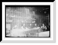 Historic Framed Print, Editors of "La Questione Sociale", at table, Paterson, N.J.,  17-7/8" x 21-7/8"