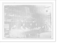 Historic Framed Print, Editors of "La Questione Sociale", at table, Paterson, N.J.,  17-7/8" x 21-7/8"