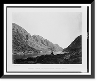 Historic Framed Print, Iceberg Ca&ntilde;on, Colorado River, looking above.T.H. O'Sullivan, phot.,  17-7/8" x 21-7/8"