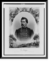 Maj. Gen. Geo. B. McClellan, U.S.A..border designed by W. Momberger ; engraved and published by J.C. Buttre ; photograrh sic by F. Gutekunst, Vintage Print
