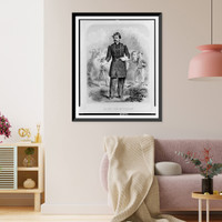 Historic Framed Print, Major Gen. McClellan.Fab[...], lithographed & published by C.D. Andrews & Co.,  17-7/8" x 21-7/8"