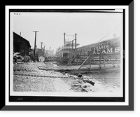 Memphis, Tenn., looking down stream, April 22, 1927, Antique Print