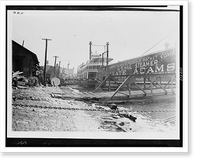 Memphis, Tenn., looking down stream, April 22, 1927, Antique Print