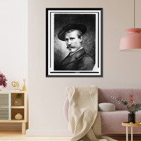 Historic Framed Print, [Fridtjof Nansen, head-and-shoulders portrait, facing left],  17-7/8" x 21-7/8"