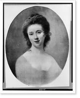 Historic Framed Print, [Miss Gunning, head-and-shoulders portrait, facing left],  17-7/8" x 21-7/8"