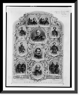 Historic Framed Print, Our generals.J.H. Bufford's, lith., Boston.,  17-7/8" x 21-7/8"