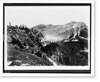 Glacier National Park. On the Continental Divide. Kipps Summit, Vintage Print