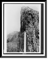 Glacier National Park, Mountain. Great vertical wall of the north face of Goathaunt Mountain, 1,200 ft. high, Antique Print