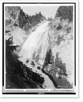 Historic Framed Print, [Sluiskan Falls, Mount Rainier National Park, Washington].Asahel Curtis, Seattle.,  17-7/8" x 21-7/8"