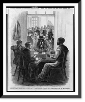 Significant election scene at Washington, June 3, 1867.sketched by A.W. M'Callum, Vintage Print