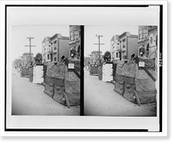 Historic Framed Print, [Temporary structures in street, San Francisco, California, after the earthquake and fire, 1906],  17-7/8" x 21-7/8"