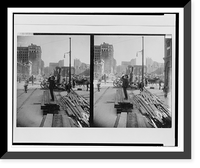 Historic Framed Print, [Man looking upward, San Francisco, after the earthquake and fire, 1906],  17-7/8" x 21-7/8"