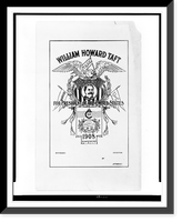 William Howard Taft for President of the United States. 1908, Antique Print