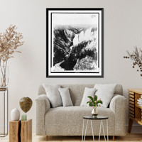 The Great or lower fall of the Yellowstone, Yellowstone National Park, reached by the Northern Pacific Railway via Gardiner Gateway Classic, Vintage Poster