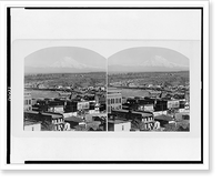 Historic Framed Print, [View overlooking Tacoma with Mt. Rainier in background],  17-7/8" x 21-7/8"