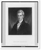 Andrew Jackson.Engraved by James B. Longacre from an original picture by R.E.W. Earl painted at the Hermitage in the year of 1826, Historic Reproduction