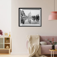 Historic Framed Print, Exposition universelle de 1889. Pavillon de l'industrie du gaz.ND Phot. - 2,  17-7/8" x 21-7/8"