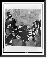 The German surrender at Reims, France, on May 7, 1945.International News photo. Classic, Historic Reproduction