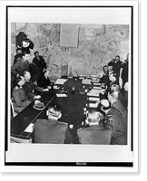 The German surrender at Reims, France, on May 7, 1945.International News photo. Classic, Historic Reproduction
