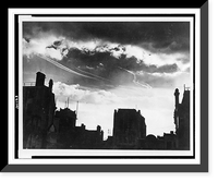 Vintage Americana Print - Blitzkrieg sky-writing - Historic Wall Art Gift