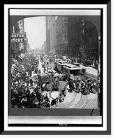 One of the busiest streets in the world. State St., Chicago, Ill. (18 miles long), N. from Madison St, Vintage Wall Art