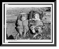Historic Framed Print, Two Siwash babies.Miles Bros.,  17-7/8" x 21-7/8"