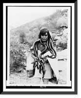 Historic Framed Print, Hopi Indian study #22,  17-7/8" x 21-7/8"