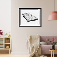 Model showing people constructing road in ancient Rome, Antique Wall Art