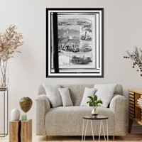 Scenes at and around Fort Pickens.sketches by officers of the garrison, Antique Wall Art
