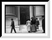 Entrance, Knickerbocker Trust, opening day, New York, Vintage Print