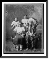 Stampede & family Sioux".J.A. Anderson, Rosebud, S.D.", Historic Print