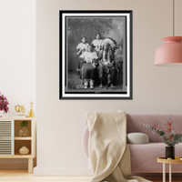Stampede & family Sioux".J.A. Anderson, Rosebud, S.D.", Historic Print