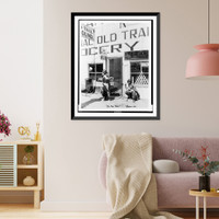 Historic Framed Print, On the trail - 2,  17-7/8" x 21-7/8"